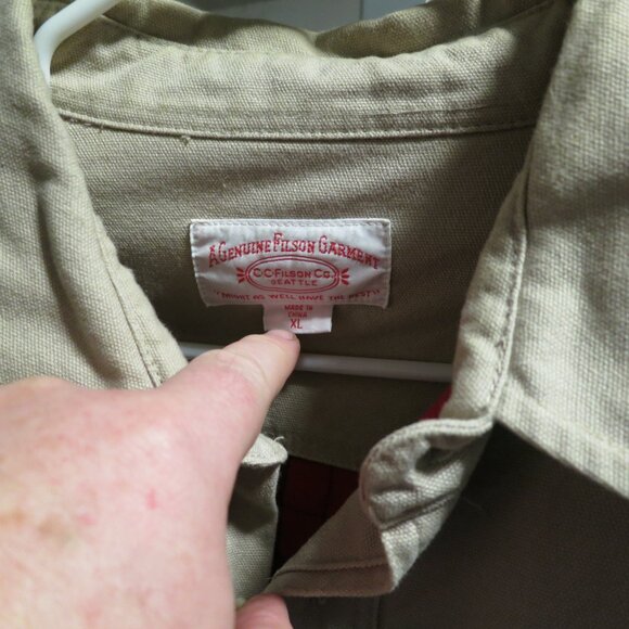 2 filson flannel lined shirt jacs shacket xl - Picture 5 of 5